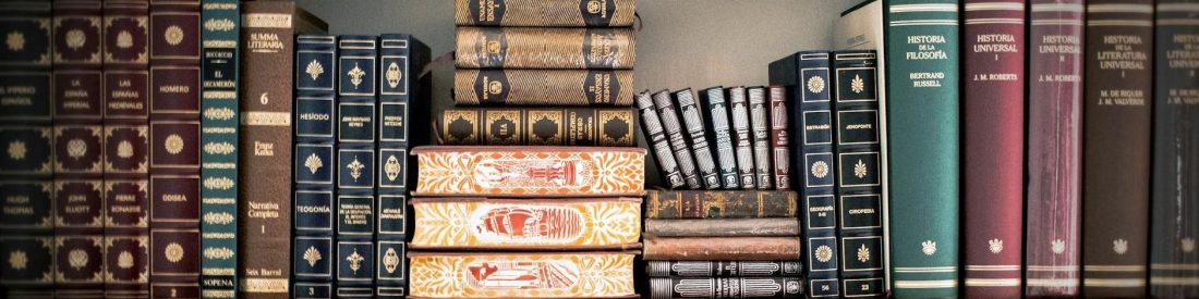 assorted books on book shelves